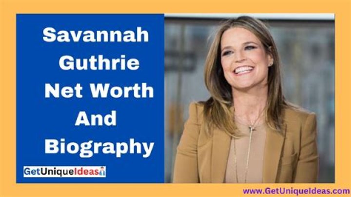 Savannah Guthrie’s Net Worth & Salary In 2022